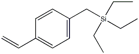 1-[4-(Triethylsilylmethyl)phenyl]ethene Struktur