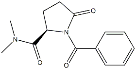 (2R)-1-Benzoyl-N,N-dimethyl-5-oxo-2-pyrrolidinecarboxamide Struktur