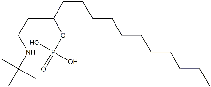 Phosphoric acid [2-(tert-butylamino)ethyl]dodecyl ester Struktur