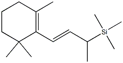 1,3,3-Trimethyl-2-[(E)-3-trimethylsilyl-1-butenyl]cyclohexene Struktur