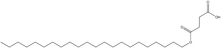 Succinic acid hydrogen 1-docosyl ester Struktur