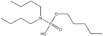 N,N-Di(butyl)amidophosphoric acid hydrogen pentyl ester Struktur