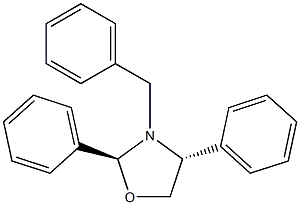 (2S,4R)-2,4-Diphenyl-3-benzyloxazolidine Struktur