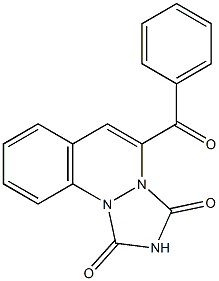 4-Benzoyl-1H-2,3a,9b-triaza-3aH-cyclopenta[a]naphthalene-1,3(2H)-dione Struktur