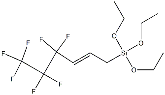 1-[Triethoxysilyl]-4,4,5,5,6,6,6-heptafluoro-2-hexene Struktur