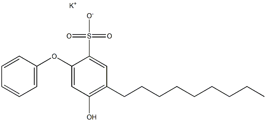 5-Hydroxy-4-nonyl[oxybisbenzene]-2-sulfonic acid potassium salt Struktur