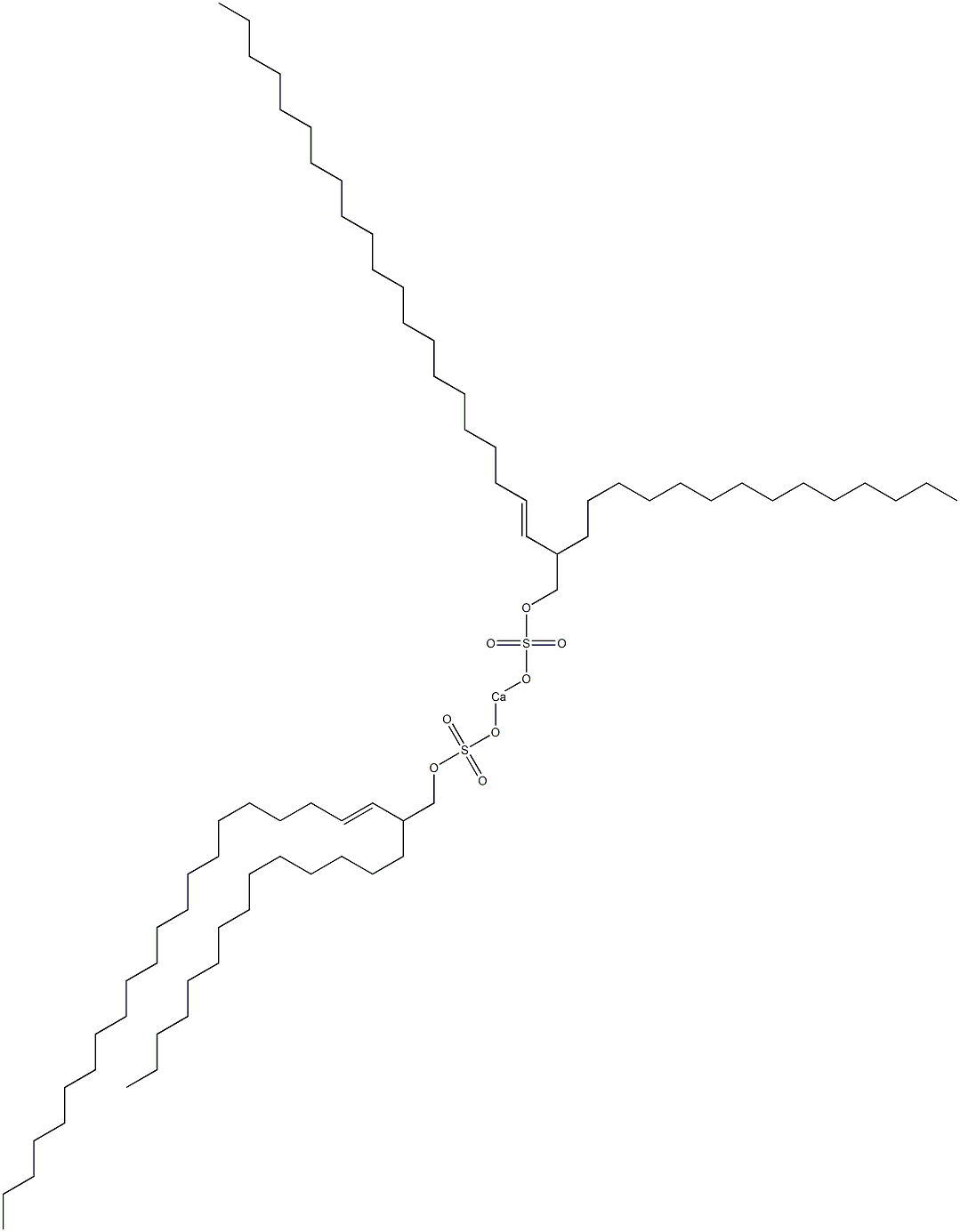 Bis(2-tetradecyl-3-tricosenyloxysulfonyloxy)calcium Struktur