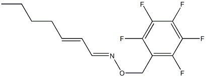 2-Heptenal O-[(pentafluorophenyl)methyl]oxime Struktur