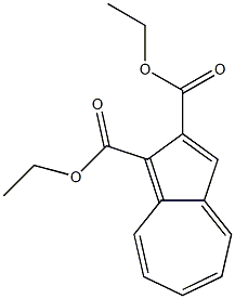 1,2-Azulenedicarboxylic acid diethyl ester Struktur