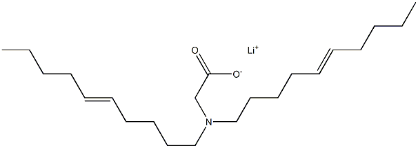 N,N-Di(5-decenyl)aminoacetic acid lithium salt Struktur