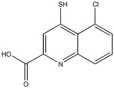 4-Mercapto-5-chloroquinoline-2-carboxylic acid Struktur