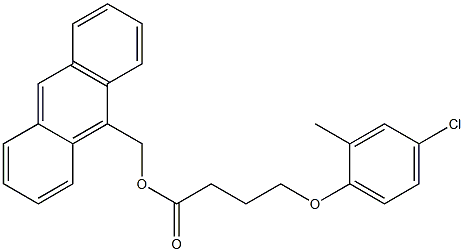 4-(4-Chloro-2-methylphenoxy)butanoic acid 9-anthrylmethyl ester Struktur