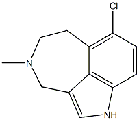 7-Chloro-4-methyl-3,4,5,6-tetrahydro-1H-azepino[3,4,5-cd]indole Struktur