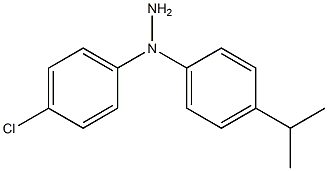 1-(4-Chlorophenyl)-1-(4-isopropylphenyl)hydrazine Struktur