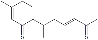 6-[(E)-1-Methyl-5-oxo-3-hexenyl]-3-methyl-2-cyclohexen-1-one Struktur