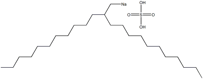 Sulfuric acid 2-undecyltridecyl=sodium salt Struktur