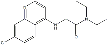 2-(7-Chloro-4-quinolylamino)-N,N-diethylacetamide Struktur