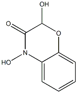 2,4-Dihydroxy-3,4-dihydro-2H-1,4-benzoxazine-3-one Struktur