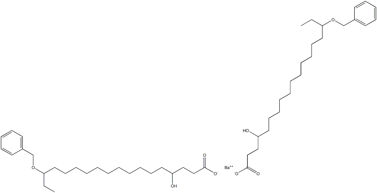 Bis(16-benzyloxy-4-hydroxystearic acid)barium salt Struktur