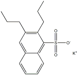 2,3-Dipropyl-1-naphthalenesulfonic acid potassium salt Struktur