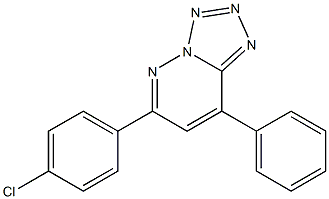 6-(4-Chlorophenyl)-8-phenyltetrazolo[1,5-b]pyridazine Struktur