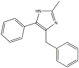 2-Methyl-4-benzyl-5-phenyl-1H-imidazole Struktur