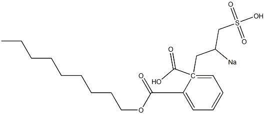 Phthalic acid 1-nonyl 2-(2-sodiosulfopropyl) ester Struktur