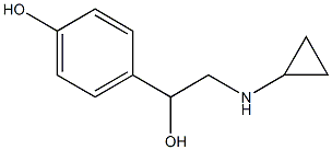 4-[2-(Cyclopropylamino)-1-hydroxyethyl]phenol Struktur