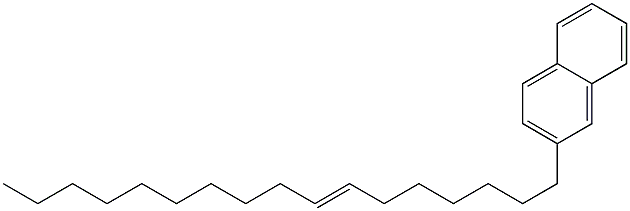 2-(7-Heptadecenyl)naphthalene Struktur