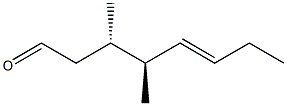 (3S,4S,5E)-3,4-Dimethyl-5-octenal Struktur