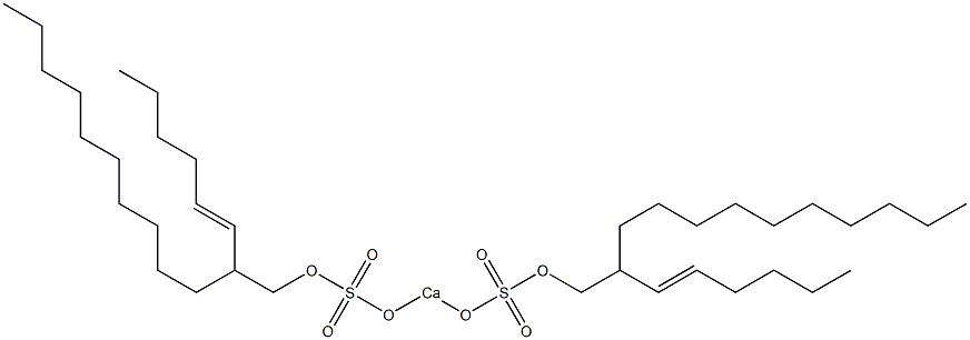 Bis[2-(1-hexenyl)dodecyloxysulfonyloxy]calcium Struktur