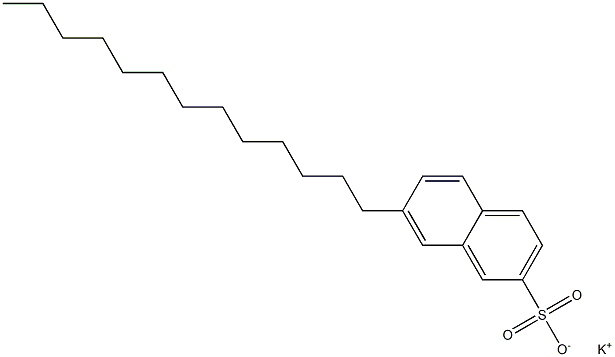 7-Tridecyl-2-naphthalenesulfonic acid potassium salt Struktur