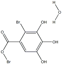 Dibromo gallic acid hydrate Struktur