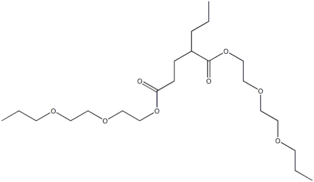 Hexane-1,3-dicarboxylic acid bis[2-(2-propoxyethoxy)ethyl] ester Struktur