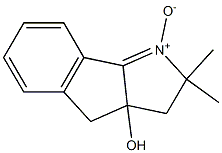 2,2-Dimethyl-3a-hydroxy-2,3,3a,4-tetrahydroindeno[1,2-b]pyrrole 1-oxide Struktur