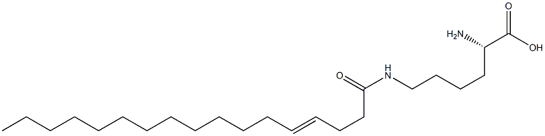 N6-(4-Heptadecenoyl)lysine Struktur