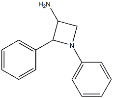 1,2-Diphenyl-3-azetidinamine Struktur