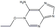 6-Amino-1-ethoxy-1H-purine Struktur