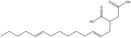 (2,9-Tetradecadienyl)succinic acid Struktur