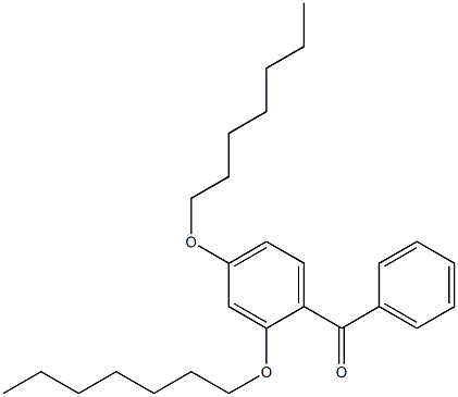 2,4-Di(heptyloxy)benzophenone Struktur