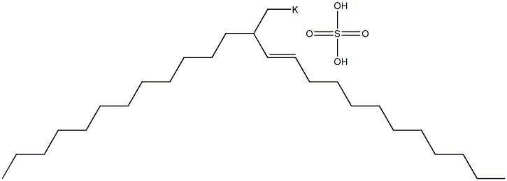 Sulfuric acid 2-dodecyl-3-tetradecenyl=potassium ester salt Struktur