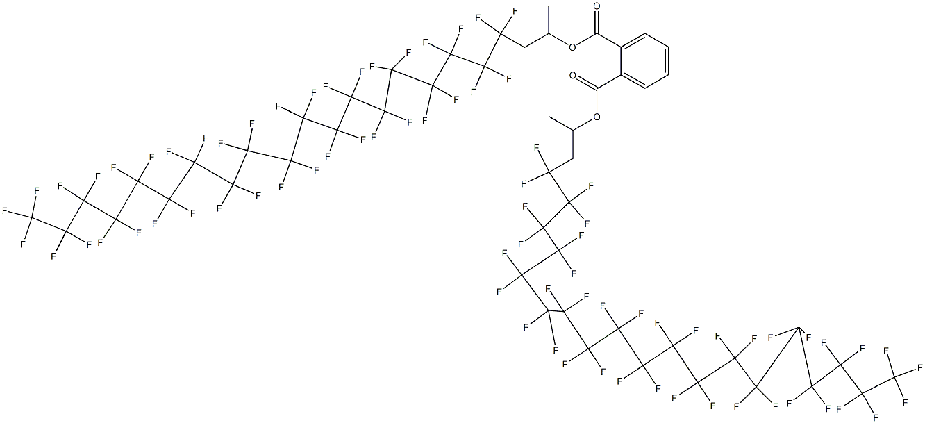 Phthalic acid di[2-(nonatriacontafluorononadecyl)-1-methylethyl] ester Struktur