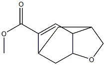 2,3,3a,6,7,7a-Hexahydro-3,6-methanobenzofuran-5-carboxylic acid methyl ester Struktur