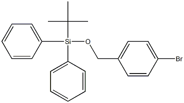 1-Bromo-4-[(tert-butyldiphenylsilyloxy)methyl]benzene Struktur