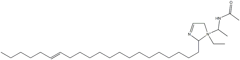 1-[1-(Acetylamino)ethyl]-1-ethyl-2-(15-henicosenyl)-3-imidazoline-1-ium Struktur