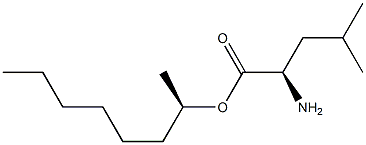 (R)-2-Amino-4-methylpentanoic acid (R)-1-methylheptyl ester Struktur