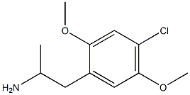 1-(4-Chloro-2,5-dimethoxyphenyl)propane-2-amine Struktur