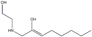 1-[(2-ヒドロキシエチル)アミノ]-2-オクテン-2-オール 化學構造式
