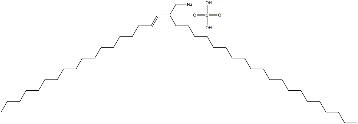 Sulfuric acid 2-(1-octadecenyl)docosyl=sodium ester salt Struktur