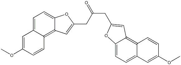 7-Methoxynaphtho[2,1-b]furan-2-yl(methyl) ketone Struktur